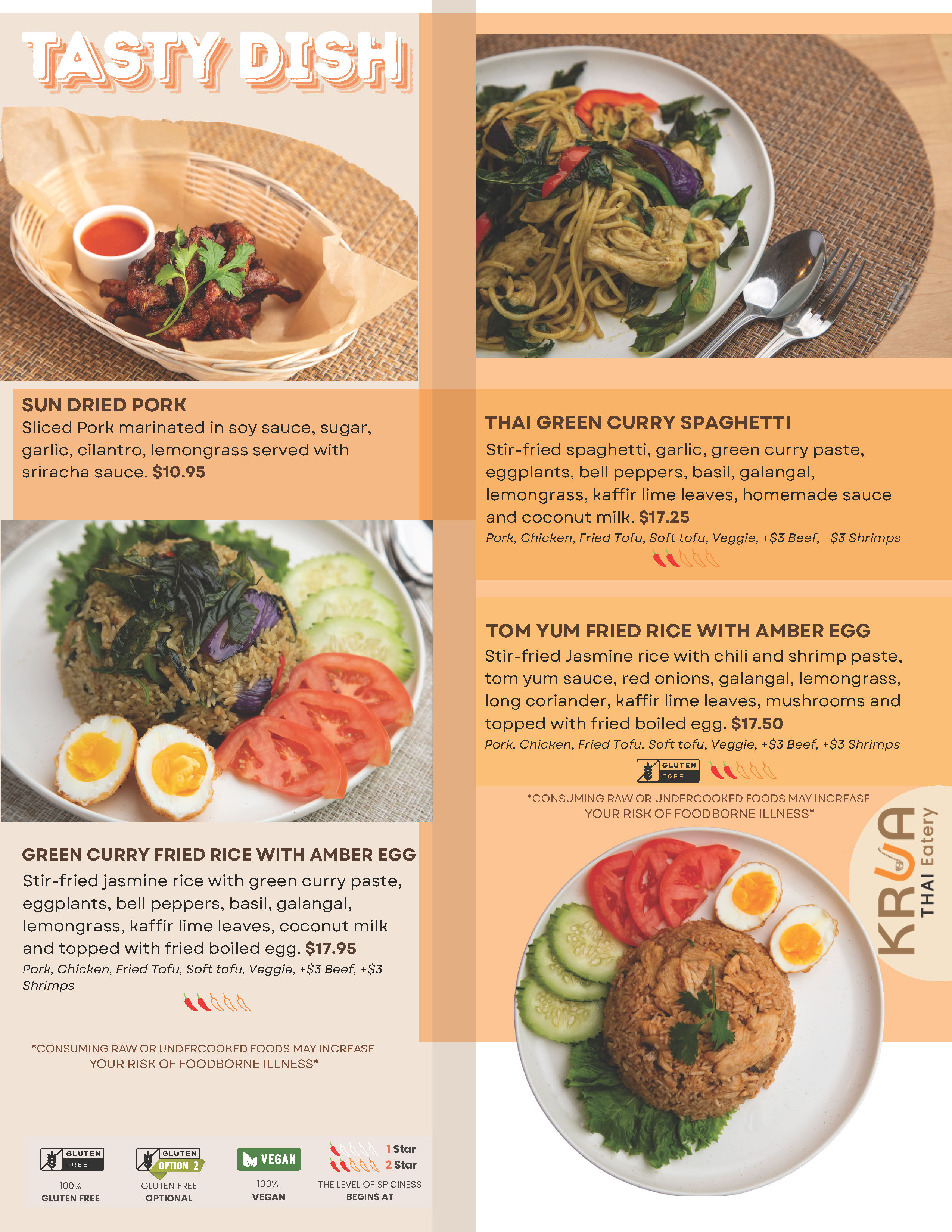Krua Thai Eatery Thai Restaurant U District Ravenna Seattle
