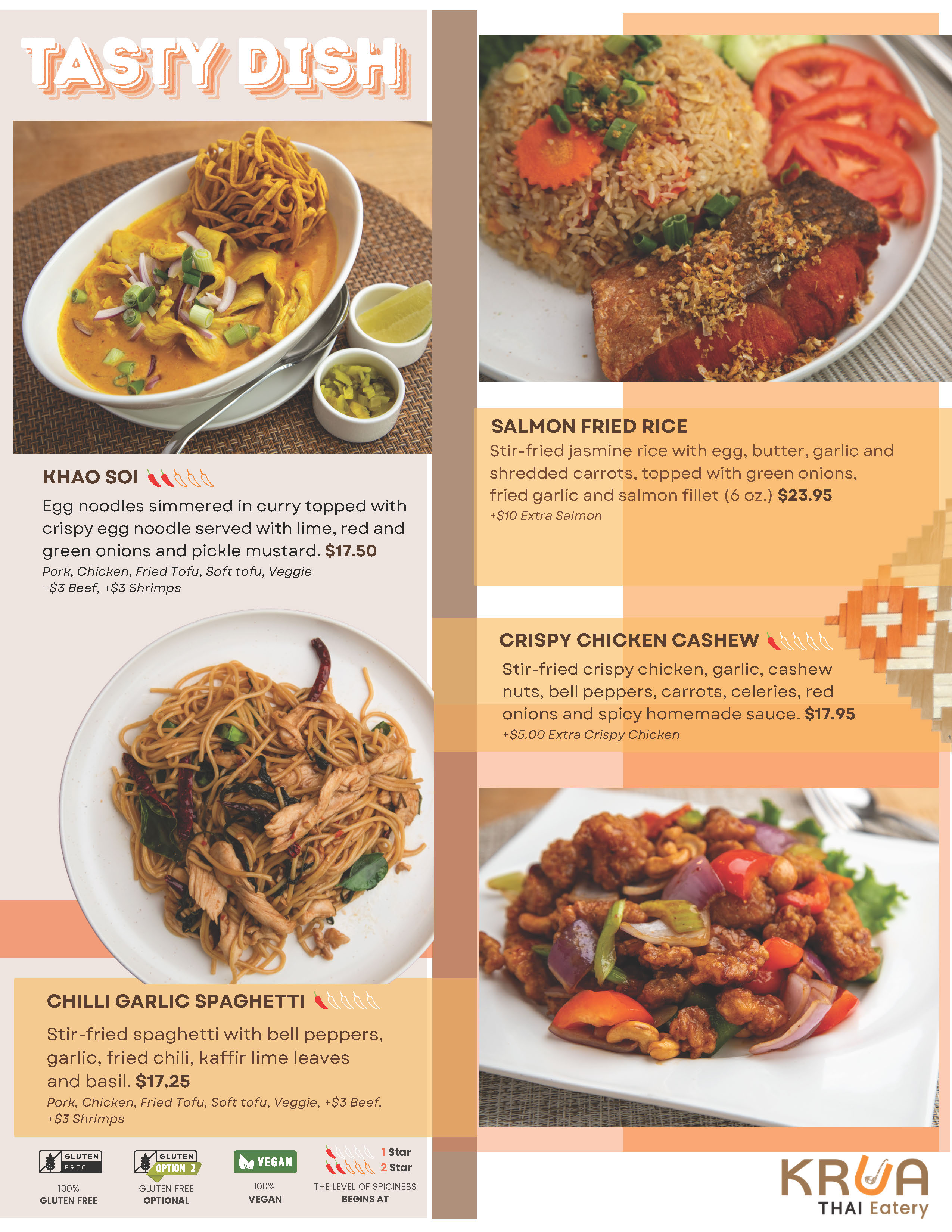 Krua Thai Eatery Thai Restaurant U District Ravenna Seattle