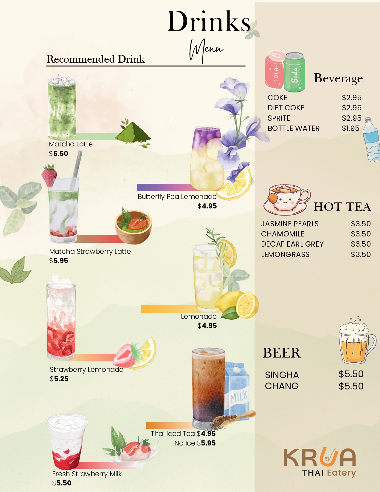 Krua Thai Eatery Thai Restaurant U District Ravenna Seattle